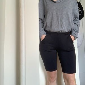 black biker shorts